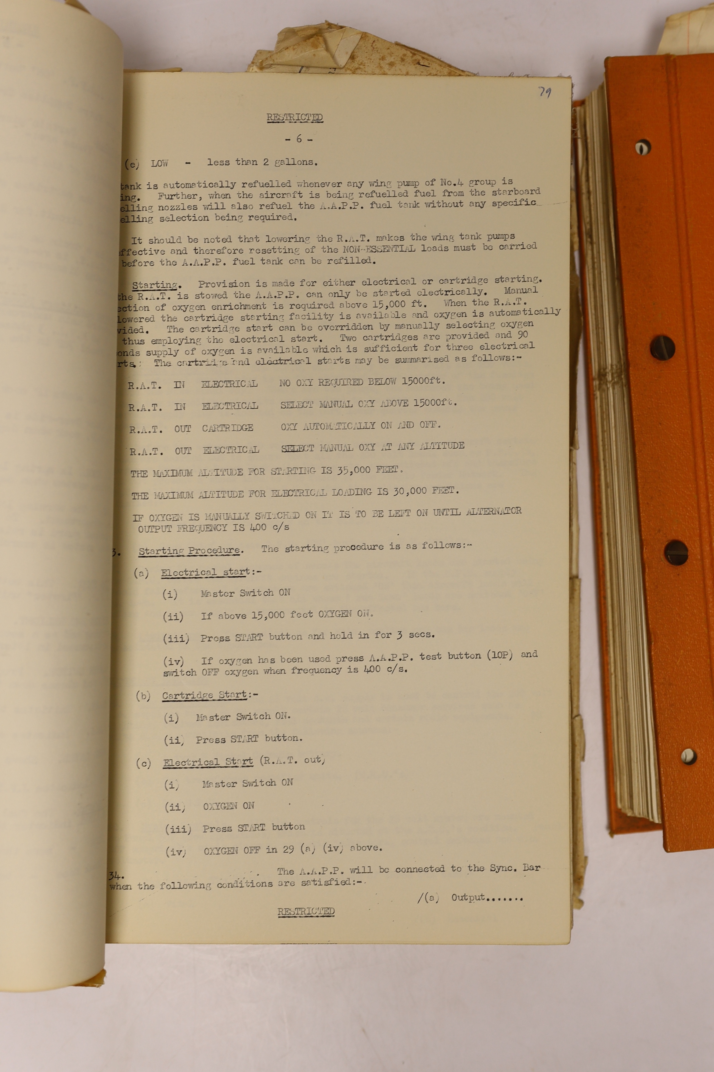 Two volumes: Vulcan Conversion manuals, 1969 -70